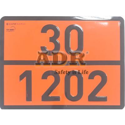 UN 30/1202 Orange Plate 40x30 cm